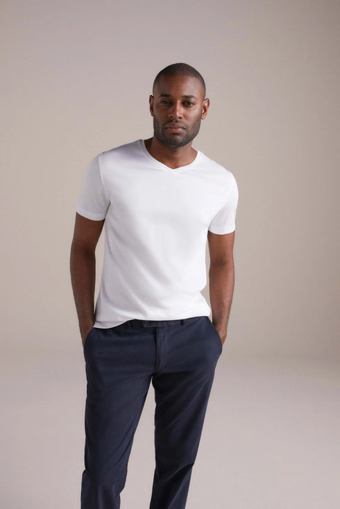 Van Laack heren t-shirts wit