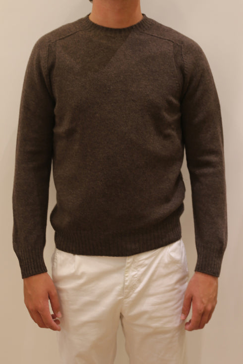 Ronde hals - Bruin