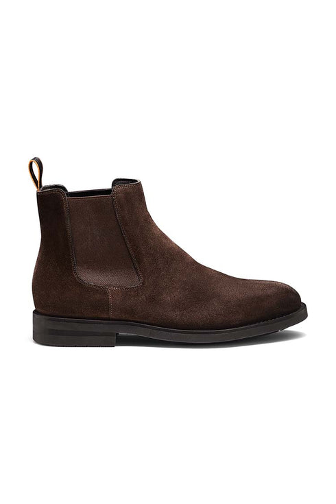 Chelsea donkerbruin suede