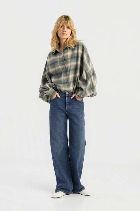 Blouse - Groen ruit
