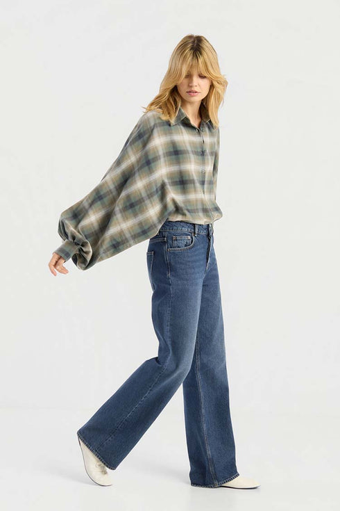 Blouse - Groen ruit